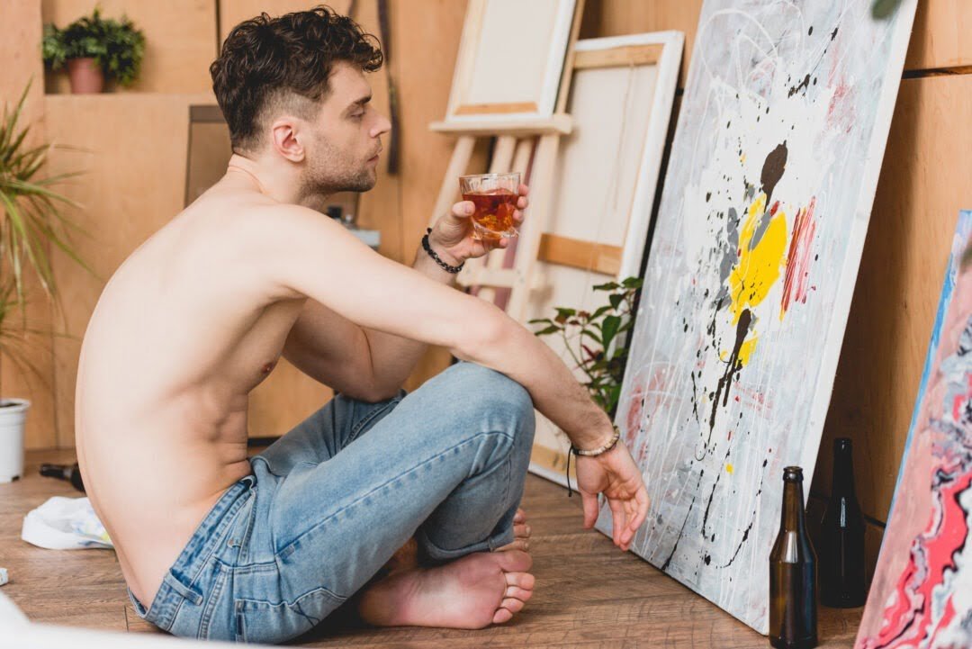 Artiste peintre. V web concept