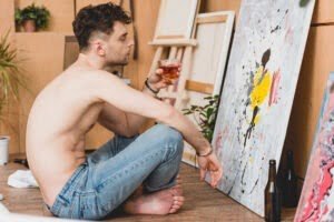 Artiste peintre. V web concept